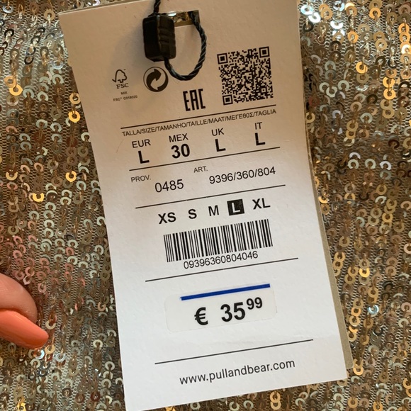 Silver Sequin dress from Italy! - Picture 2 of 4